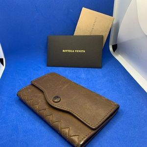 Bottega Veneta Iconic woven nappa leather key ring key chain